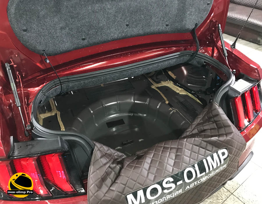 шумоизоляция багажника ford mustang