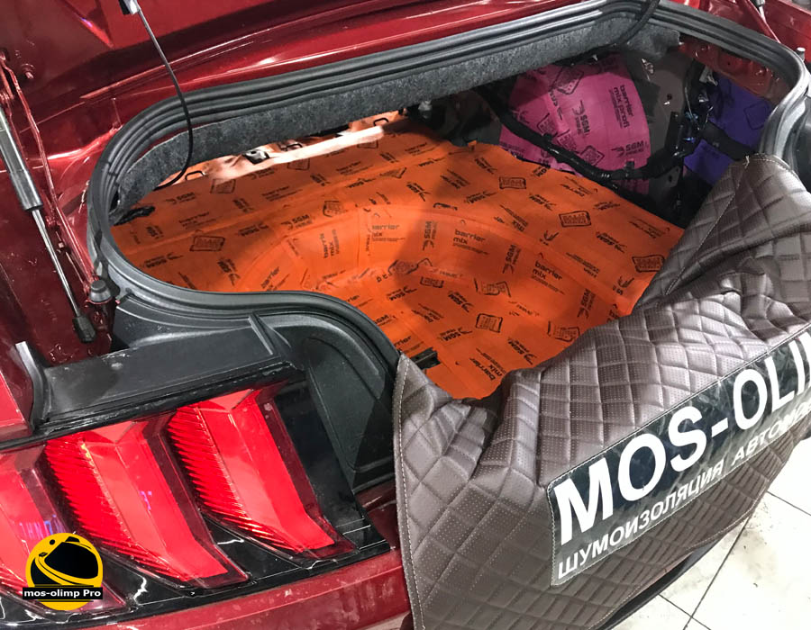 шумоизоляция багажника ford mustang